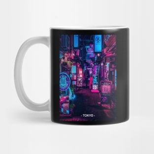 Tokyo Street Neon Synthwave Mug